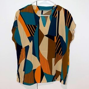 SHEIN Patterned Blouse - Large